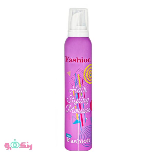 موس مو فشن Fashion مدل Hair Styling Mousse (بنفش) حجم 200 میلی لیتر