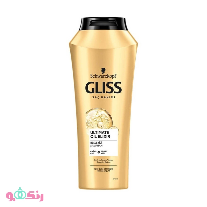 شامپو مو گليس Gliss ترميم كننده مدل Ultimate Oil Elixir حجم 500 ميلی ليتر