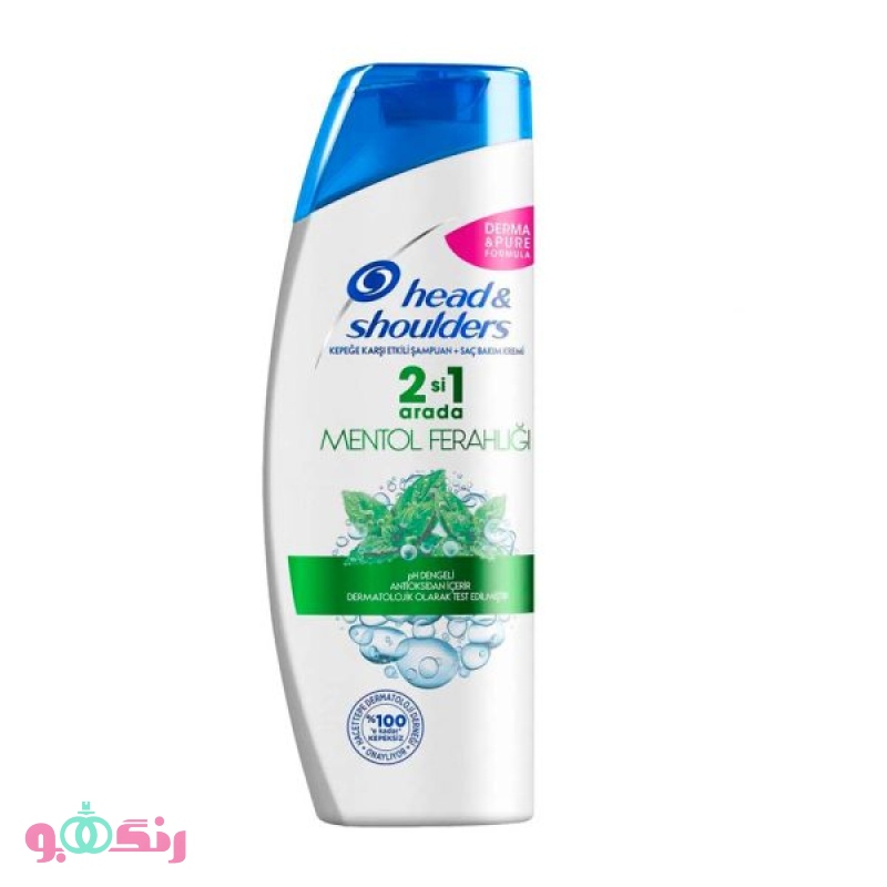 شامپو مو هد اند شولدرز Head & Shoulders مدل Menthol 2 in 1 حجم 180 ميلی ليتر