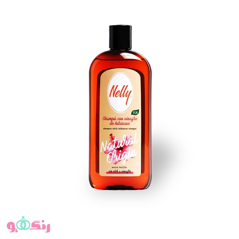 شامپو مو نلی Nelly مدل HIBISCUS VINEGAR سركه حجم 400 میلی لیتر