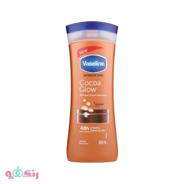 لوسیون بدن وازلین Vaseline مدلCocoa Butter (عصاره کاکائو ) حجم 400 میلی لیتر