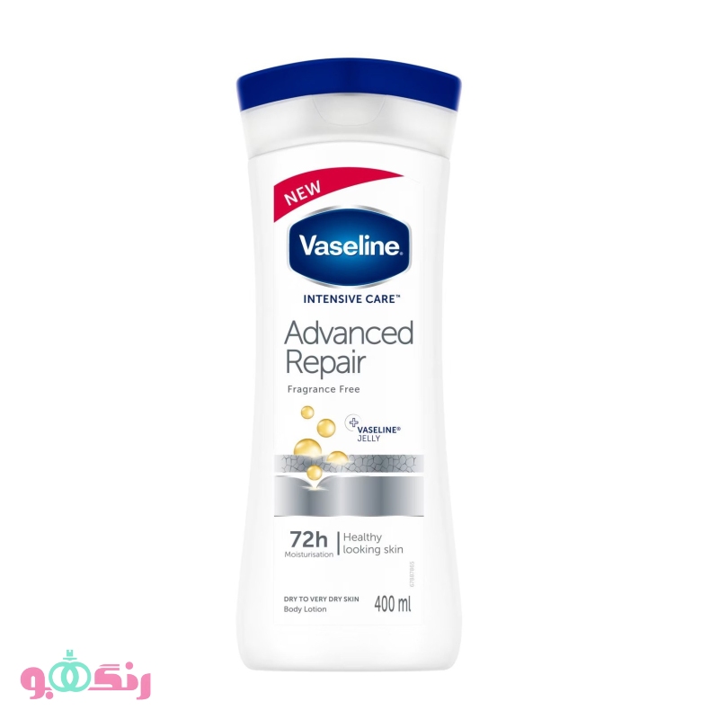 لوسیون بدن وازلین Vaseline مدل Advanced Repair (سفید) حجم 400 میلی لیتر