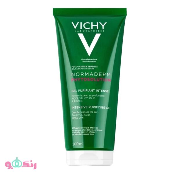 ژل شست و شوی صورت ویشی Vichy مدل Normaderm (پوست چرب و حساس) حجم 200 میلی لیتر