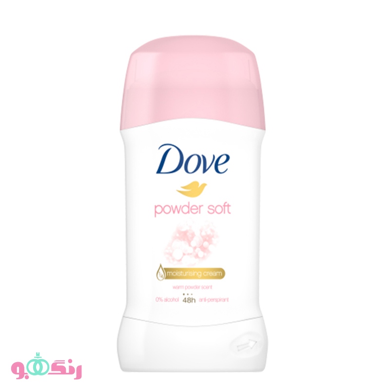 استیک ضد تعريق زنانه داو Dove مدل Powder Soft (صورتی) وزن 40 گرم