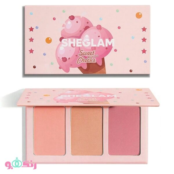 sheglam sweet cheeks blush trio enamored