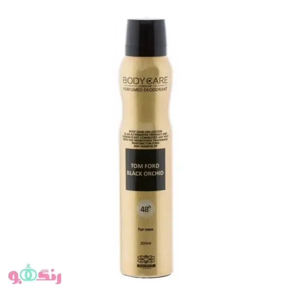 اسپری خوشبو کننده بدن مردانه بادی کر بلک ارکید BODYCARE Tom Ford Black Orchid