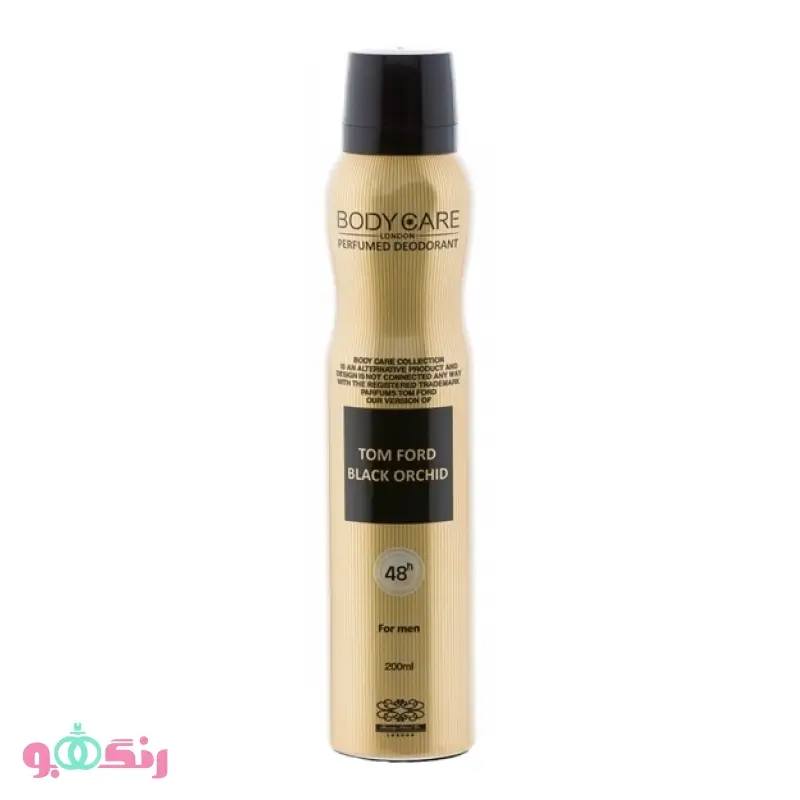 اسپری خوشبو کننده بدن مردانه بادی کر بلک ارکید BODYCARE Tom Ford Black Orchid